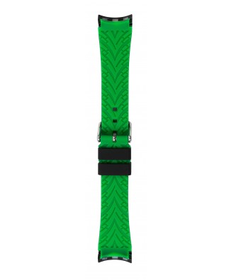 Cinturino Silicone Nero Verde Rolex Datejust